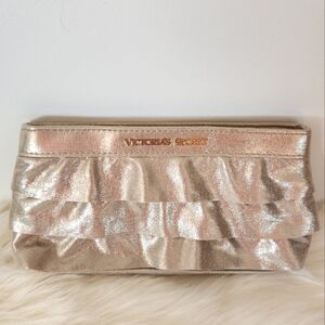 Victoria's Secret Gold Ruffle Clutch
